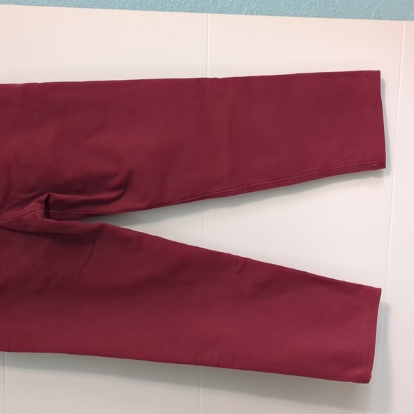 Sezane Leon Burgundy High-Waisted Trousers Pants Sz 34/2 US - Picture 6 of 8